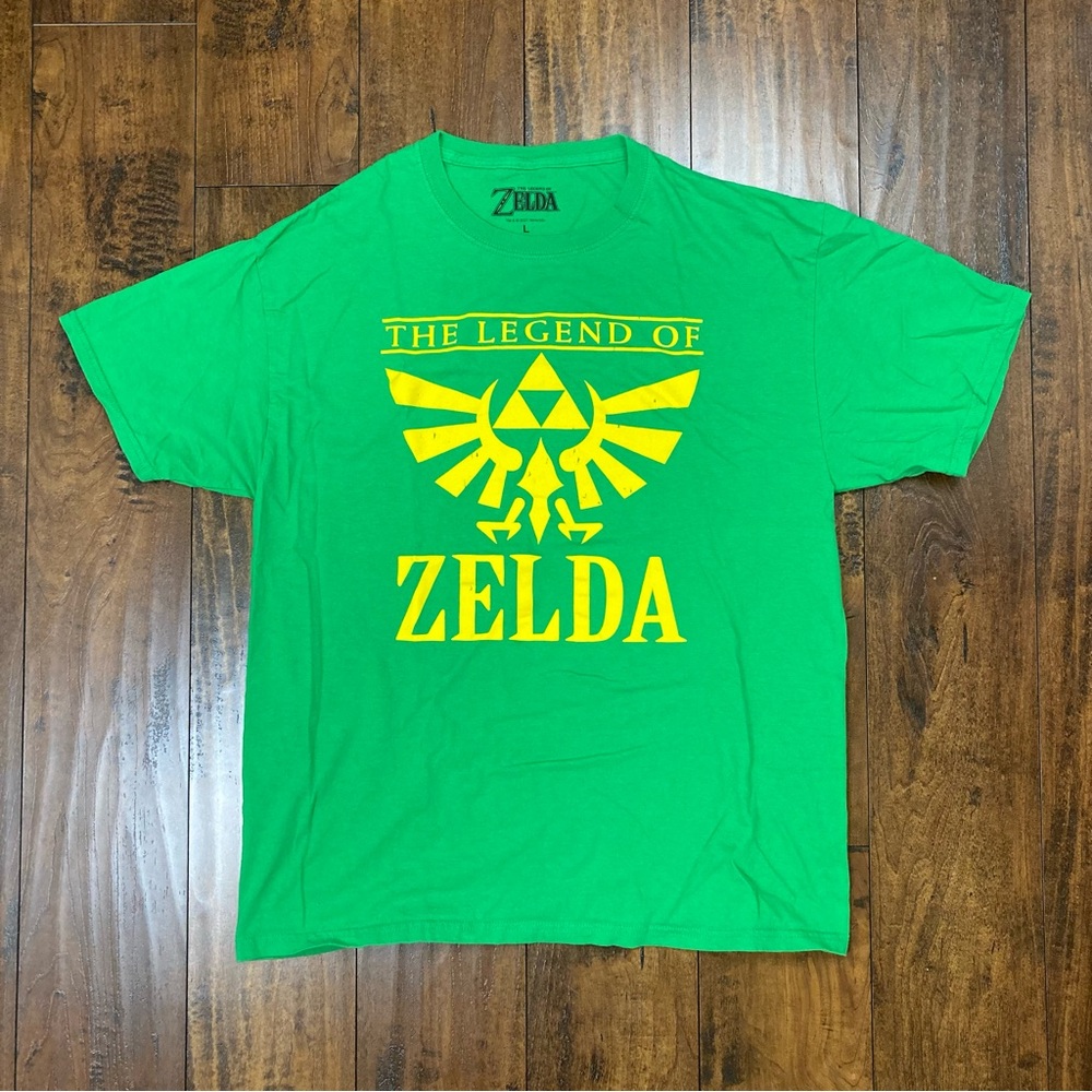 THE LEGEND OF ZELDA T-Shirt Video Game Green Yellow Nintendo 2021 Adult LARGE